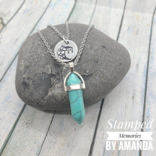 Load image into Gallery viewer, Boho Moon double layer necklace