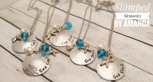 beach wedding gifts, sea soul necklace, beach theme necklaces, beach jewelry