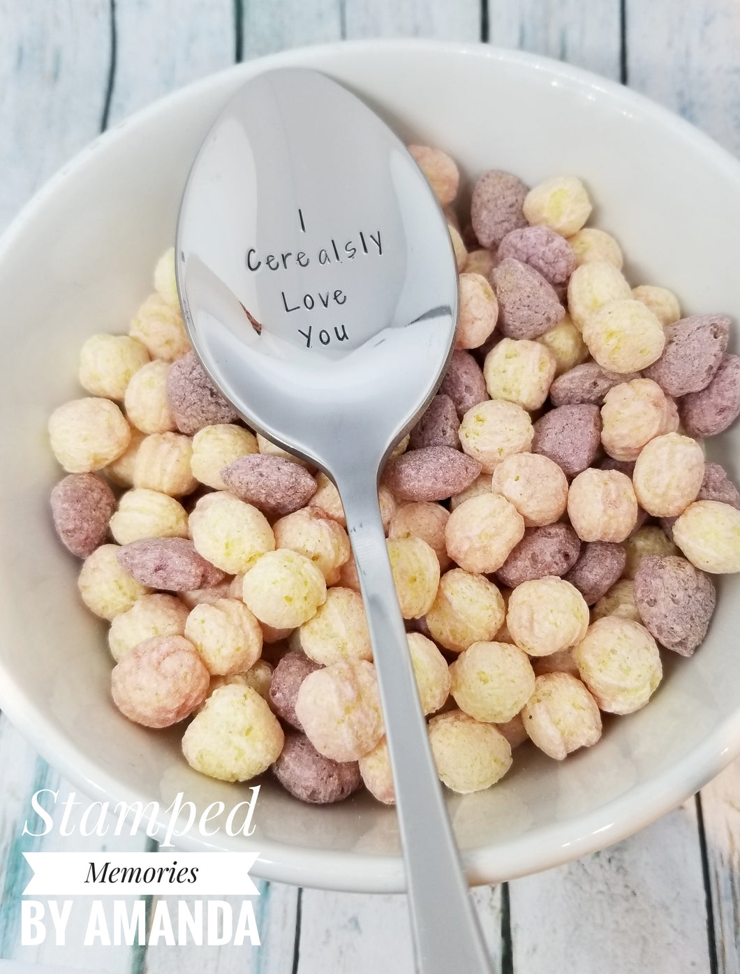 Handstamped Table Spoons