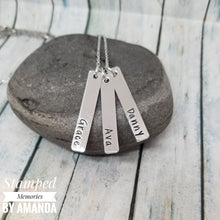 Load image into Gallery viewer, Verticle tag necklace
